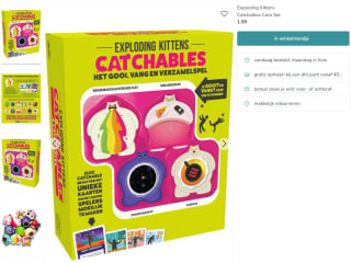 Exploding Kittens Catchables Core Set voor €1,99 bij Kleertjes
