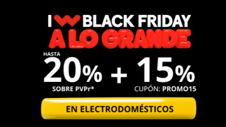 Hasta 20% + 15% EXTRA descuento en electrodomésticos en Worten