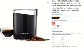 Krups koffiemolen (F20342) voor €20,99 bij Amazon