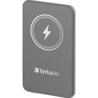 Verbatim 32244, Charge n Go Magnetic Wireless PowerBank 5000 Grey voor €9,95 bij Azerty