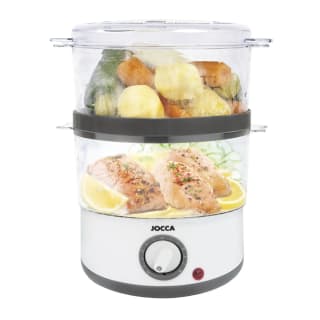 Vaporera eléctrica Jocca para cocinar al vapor con dos alturas por 13.43€