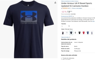 Camiseta Under Armour M Boxed Sports por 13,97€