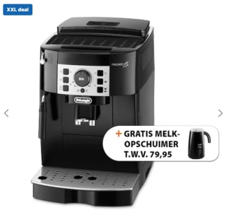 De'Longhi Magnifica Volautomatische espressomachine + DeLonghi melkopschuimer voor €299 bij Expert