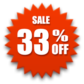 33% korting op de hele site