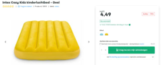 Kinder LuchtBed voor €4,49 bij Toppy