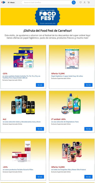 Festival en Carrefour con Food Fest.