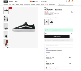 Zapatillas Vans Old School por tan solo 52,45€