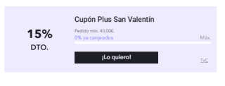 San Valentín hasta 50% + 15% EXTRA descuento en tus compras en Miravia