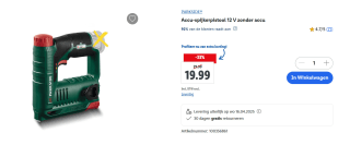 PARKSIDE® Accu-spijkerpistool 12 V zonder accu voor €19,99 in de Lidl webshop