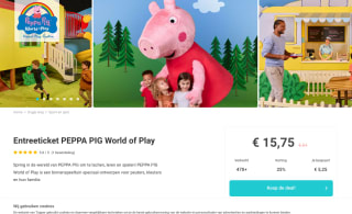 Entreeticket PEPPA PIG World of Play voor €15,75