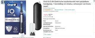 Oral-B IO 4N elektrische tandenborstel voor €57,99 bij Amazon