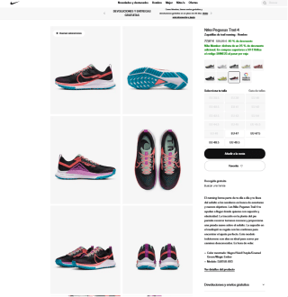 Nike Pegasus Trail 4 Zapatillas de trail running Hombre por 58,48€