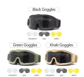 Gafas tácticas de combate militar varios colores a elegir por 10,35€
