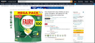 100 Cápsulas Fairy Original por 17,09€