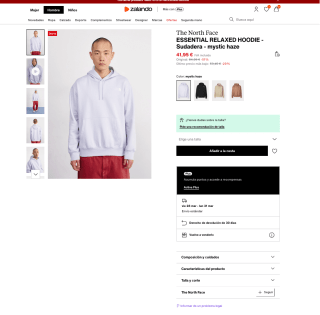 Sudadera The NORTH FACE ESSENTIAL RELAXED HOODIE por 35,65€