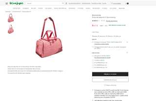 Bolsas boomerang talla M por sólo 8,47€ desde el corte inglés