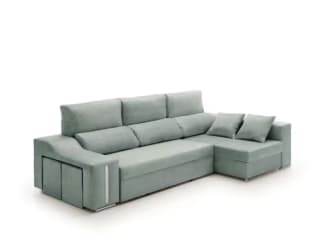 Sofá Chaise Longue Cama Con Arcón y Puff Giuliana por solo 588,25€