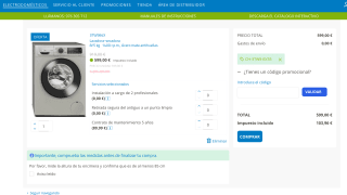 Lavadora secadora Balay 8kg/5kg E 3TW984X por solo 599€