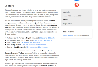 Vuelos i/v a menos de 3h para escaparse por Europa desde 30€