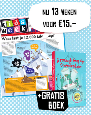 Probeer Kidsweek 13 weken voor €15+ gratis boek
