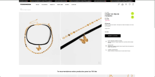 Choker con dije de mariposa por solo $2.799