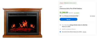 Chimenea Atvio EF461 Madera $1,290 | Descuento Walmart