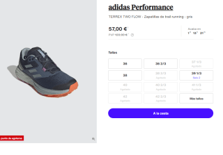 Zapatillas de Trail Running para Mujer adidas TERREX TWO FLOW por 57€