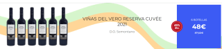 6 Botellas de Viñas del Vero Reserva 2021 por 38€