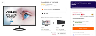 Monitor Asus VZ239HE 23" IPS FullHD por 84,99€