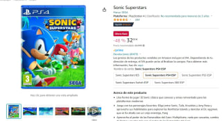 Videojuego Sonic Superstars por 32,99€ Ps4 y Ps5