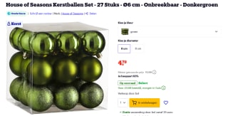 House of Seasons Kerstballen Set - 27 Stuks - Ø6 cm - Onbreekbaar voor €4,79 bij Bol