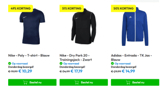 Tot 51% korting op Adidas en Nike items bij Timco voordeelmarkt
