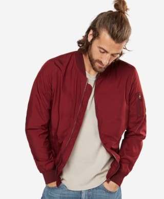 Urban Classics Tussenjas in Wijnrood voor €31,49 bij About You