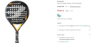 Pala Bullpadel Raider CTR por 48.95€