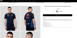 Camiseta oficial Red Bull Racing F1 2024 por solo 20€