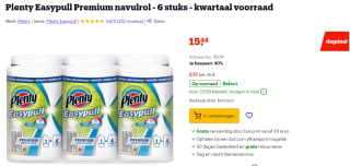 6 Plenty Easypull Premium Navulrollen voor €15,44 bij Bol.com