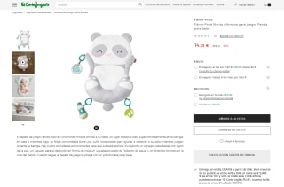 Fisher-Price Manta alfombra para juegos Panda para bebé por 14,25€