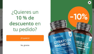 10% descuento para tu primer pedido en weightworld
