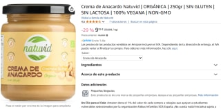 Crema de Nuez de Macadamia Natuvid | ORGÁNICA | 250gr por 9,95€ varios sabores