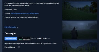 Gratis desde itch Eternal: the new king, por tiempo limitado