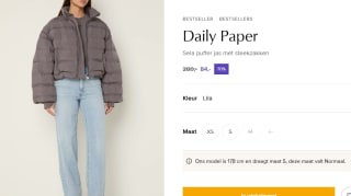 Daily Paper Sela puffer jas voor €84 bij de Bijenkorf