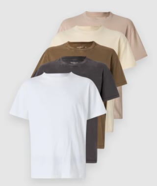 Pack 5 camisetas Abercrombie & Fitch Essential por 36€