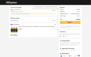 Aceite virgen extra Flor de Málaga 15L (3 garrafas de 5L) por 58,22€