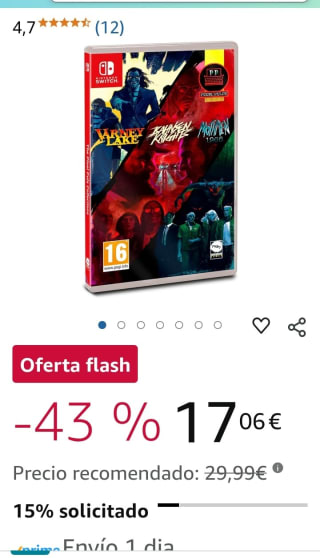 The Pixel Pulps Nintendo Switch por 17,06€.