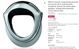 Rösle Pizzawiel Ø 14 cm voor €24,99 bij Amazon