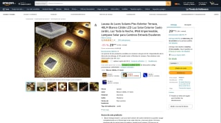 Luces solares 4x Piso Exterior Terraza por 14,99€