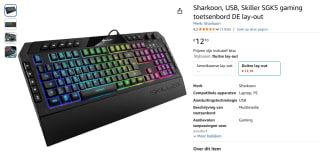 Sharkoon Skiller SGK5 gaming toetsenbord (QWERTZ) voor €12,10 bij Amazon