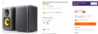 Altavoces Edifier R1010BT Bluetooth 24W RMS por 69,99€