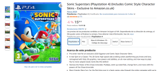 Videojuego Sonic Superstars PS4 por 15,68€