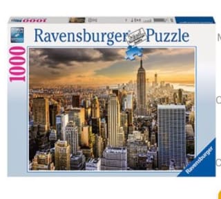 Puzzle Ravensburger Majestuosa Nueva York de 1000 Piezas por 7,99€.
